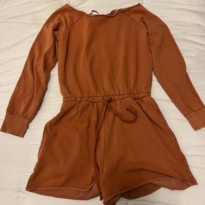 American Eagle Toasted Orange Romper